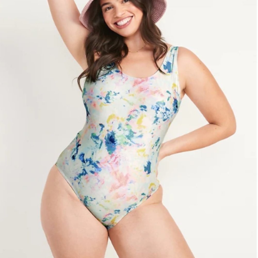Old Navy Scoop-Neck Tie-Dye One-Piece Swimsuit NWT